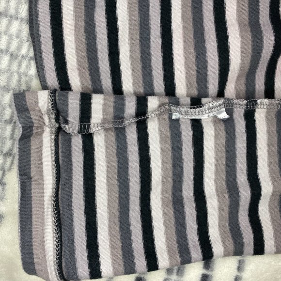 Uniqlo x JW Anderson Striped T Shirt Crew Neck Grey Black Stripe S - Picture 8 of 9